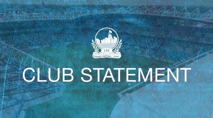 Club Statement regarding upcoming game with Glentoran