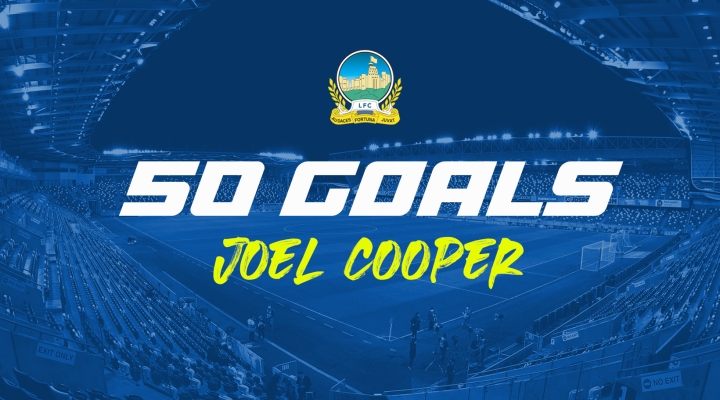 Joel Cooper scores his 50th Linfield career goal