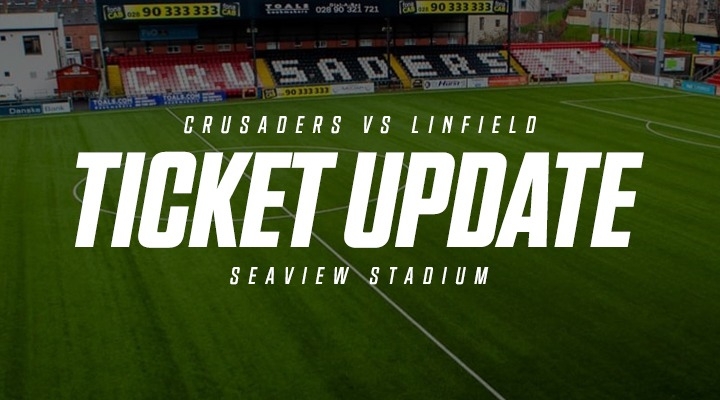 UPDATE ON CRUSADERS V LINFIELD TICKETS 18th NOVEMBER 2023