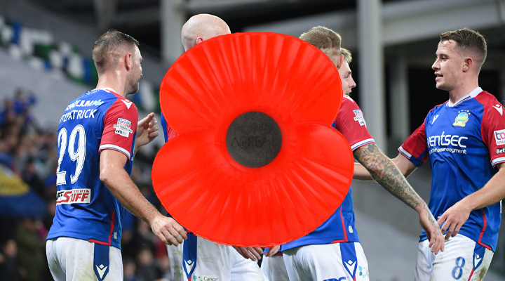 Linfield 2023 Poppy Shirt Sponsorship