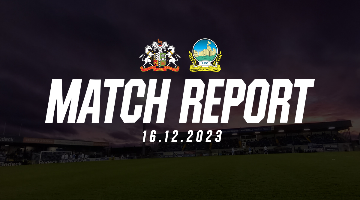 Match Report vs Glenavon 16/12/2023