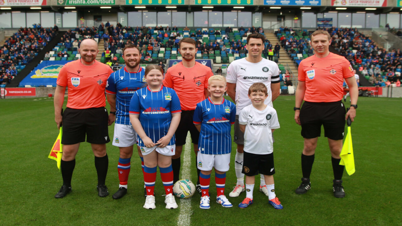 Junior Blues Mascots v Carrick Rangers