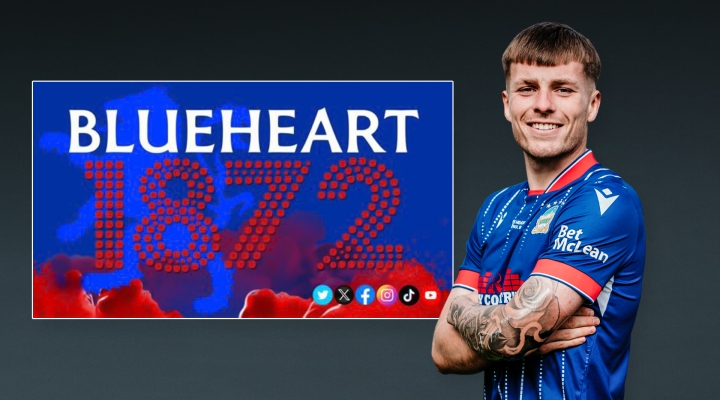 Blueheart 1872 to Sponsor Match Ball vs Larne