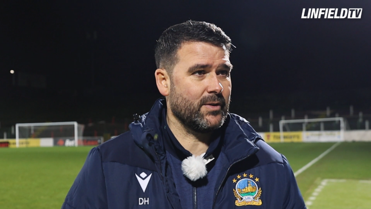 David Healy Reaction vs Glentoran 26/12/24