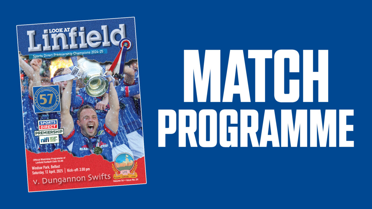 Match Programme vs Dungannon Swifts 12/04/25