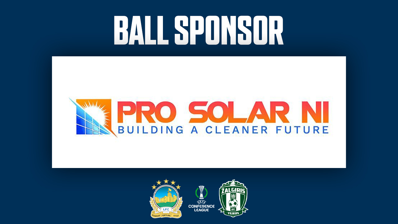 Pro Solar NI Sponsors Conference League Match Ball