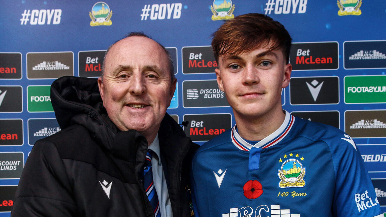 Sean Brown named at Linfield MOTM