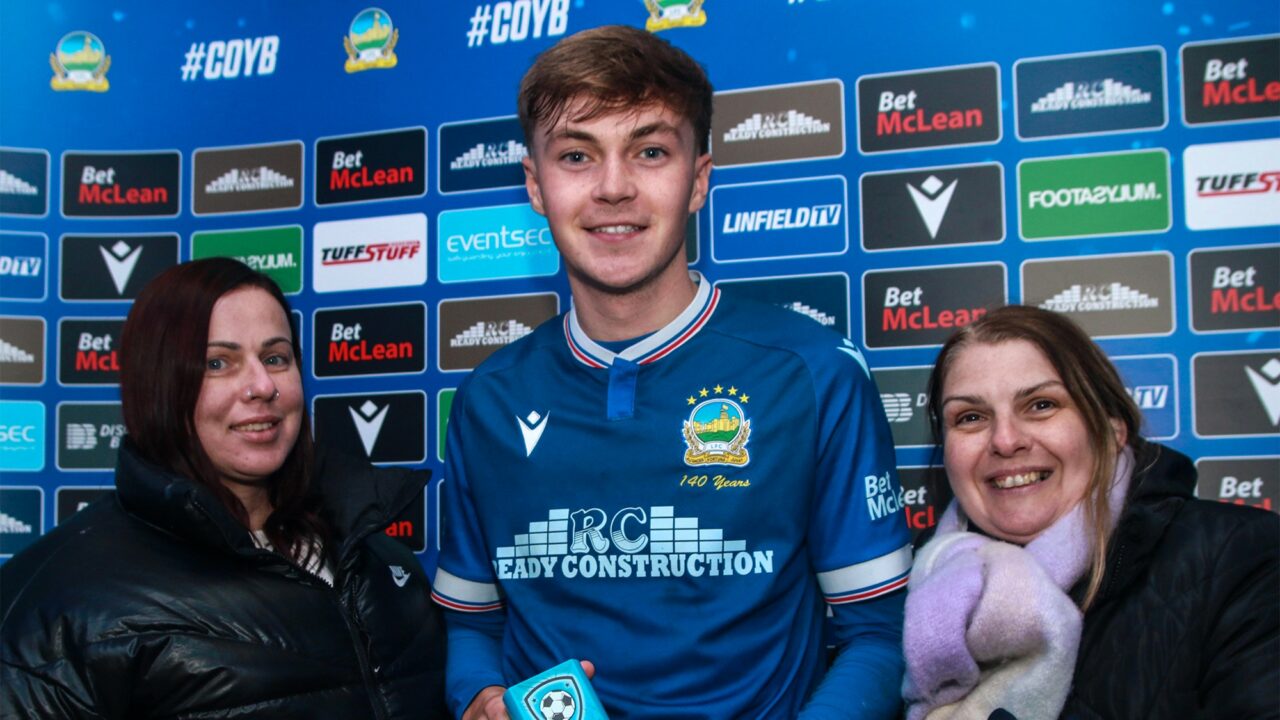 Sandy Row Business Representatives Present Man of the Match