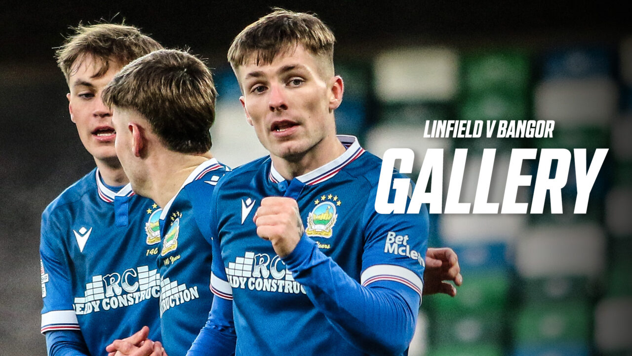 Match Photos from Linfield v Bangor 03/01/26