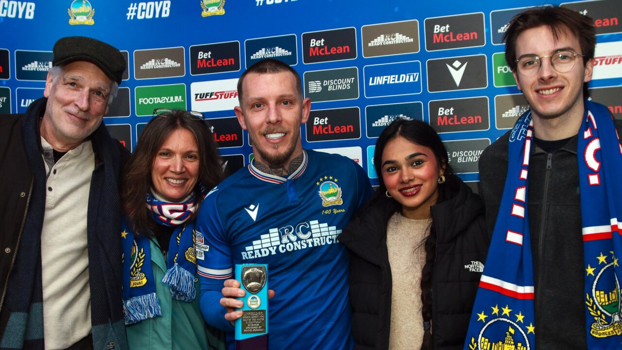 Kirk Millar Presented Man of the Match Sponsored by Ronnie Morrison