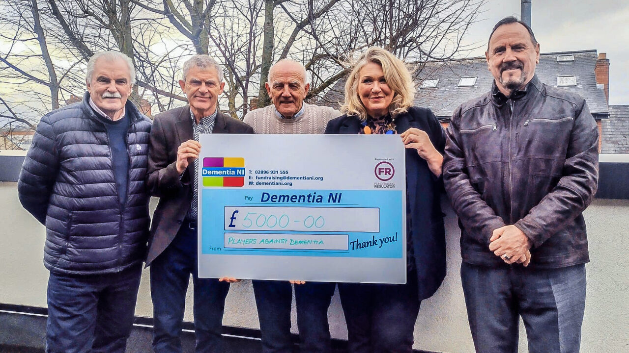 Players Against Dementia Donate £5,000 to Dementia NI