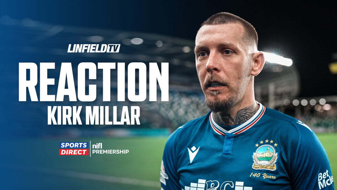 Kirk reacts to our win over Glentoran 21/02/26