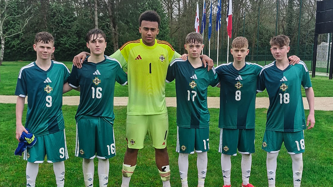 Six Linfield Academy Players Represent Northern Ireland U15s in France