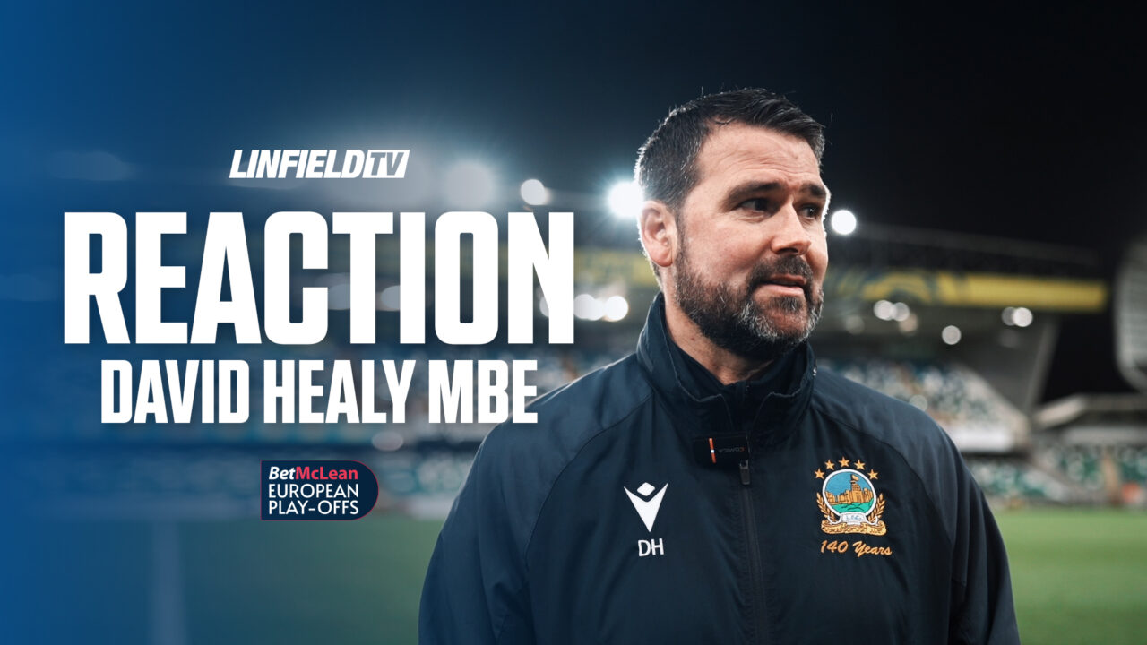 David Healy’s Reaction After Beating Dungannon Swifts in the European Play-Off Final