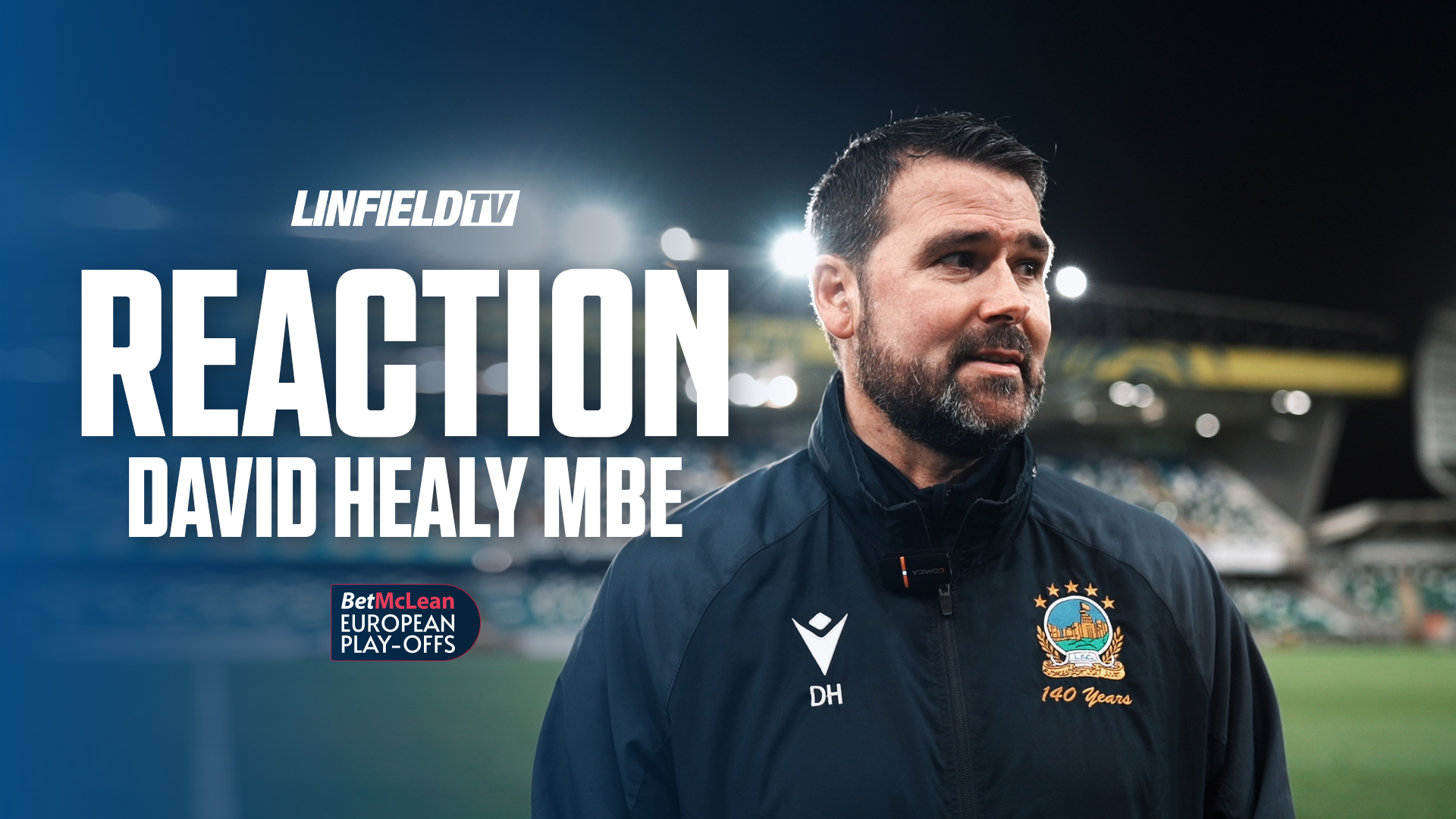 David Healy’s Reaction After Beating Dungannon Swifts in the European Play-Off Final