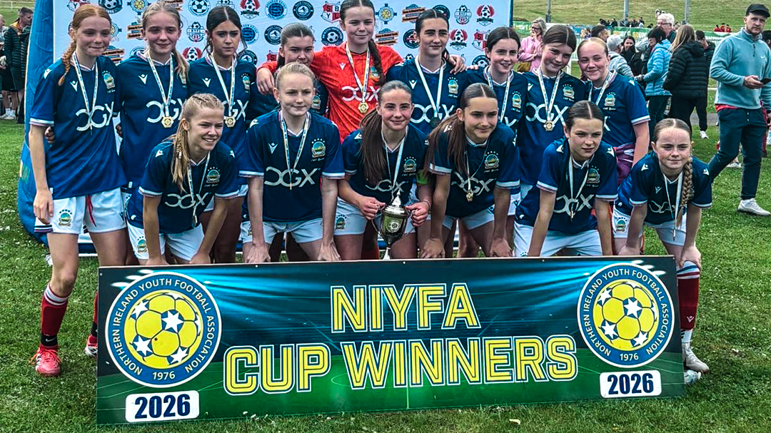 Girls Academy Success in NIYFA Cup Finals